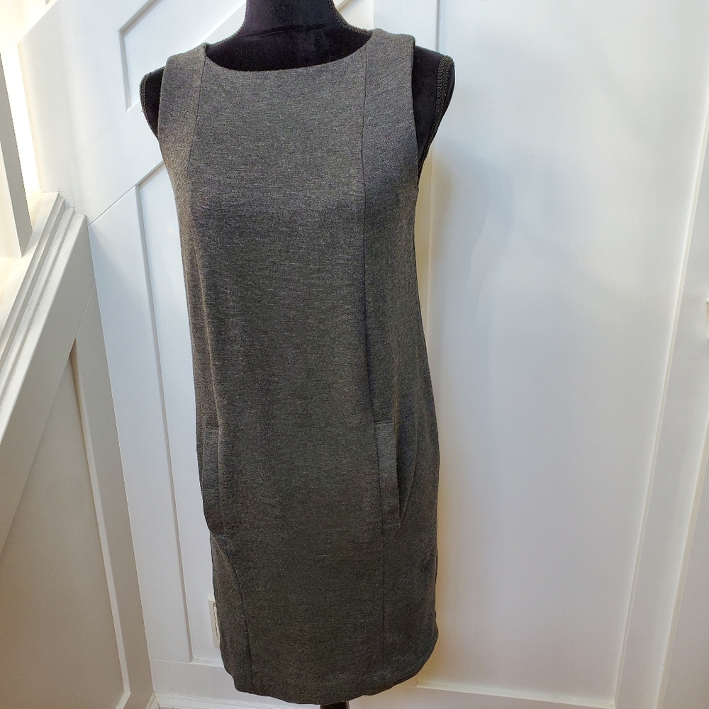 Gray Sleeveless Dress with pockets
